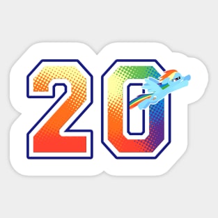 Number 20 Sticker